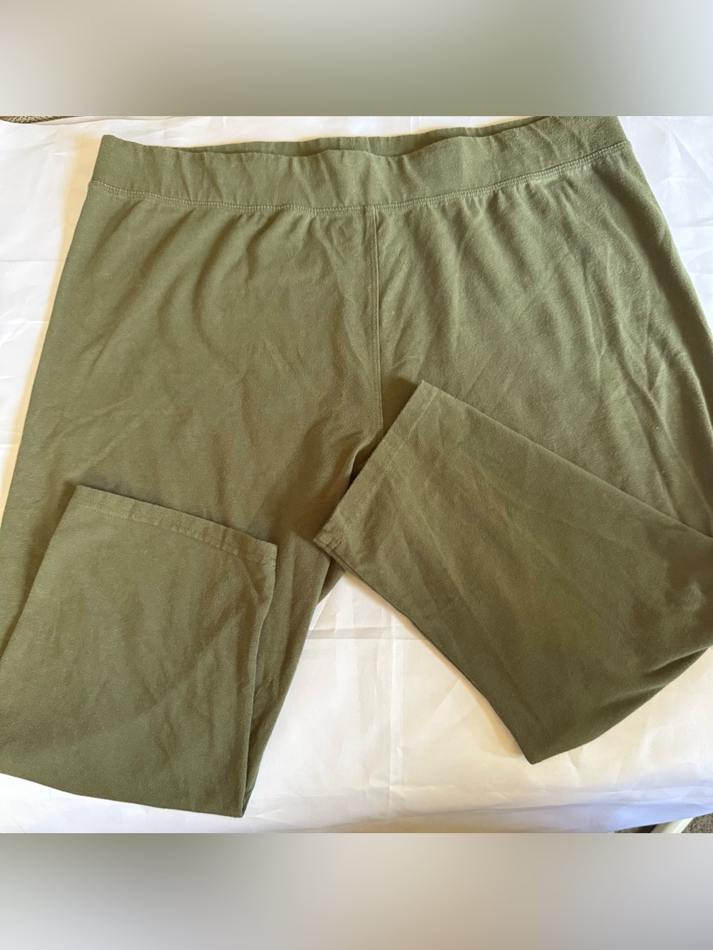 Architect Olive Green Women's cropped / capris leggings - Size 1X